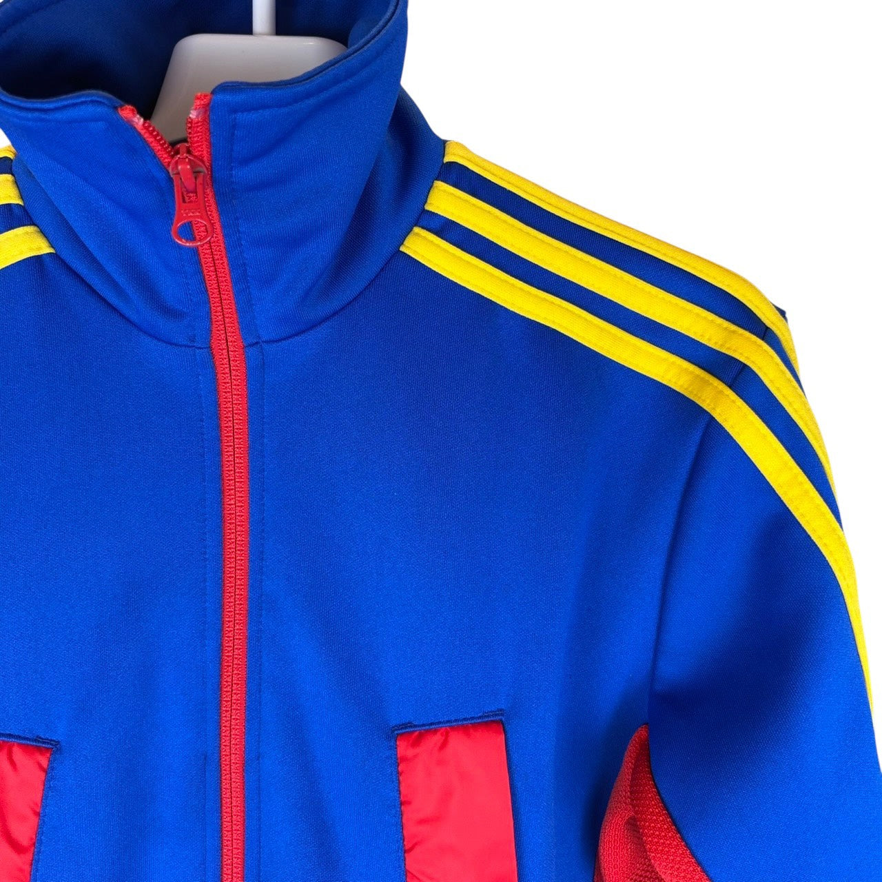 adidas 阿迪达斯 运动夹克 蓝红色 S