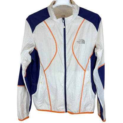 THE NORTH FACE 尼龙夹克 女式 白色×海军蓝×橙色 XL