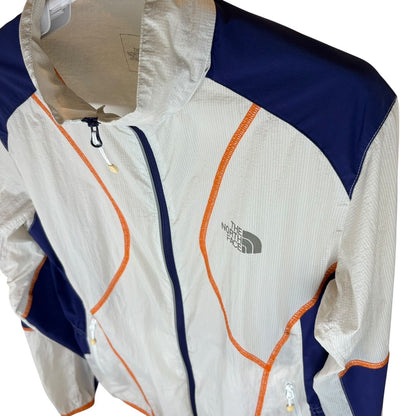 THE NORTH FACE 尼龙夹克 女式 白色×海军蓝×橙色 XL