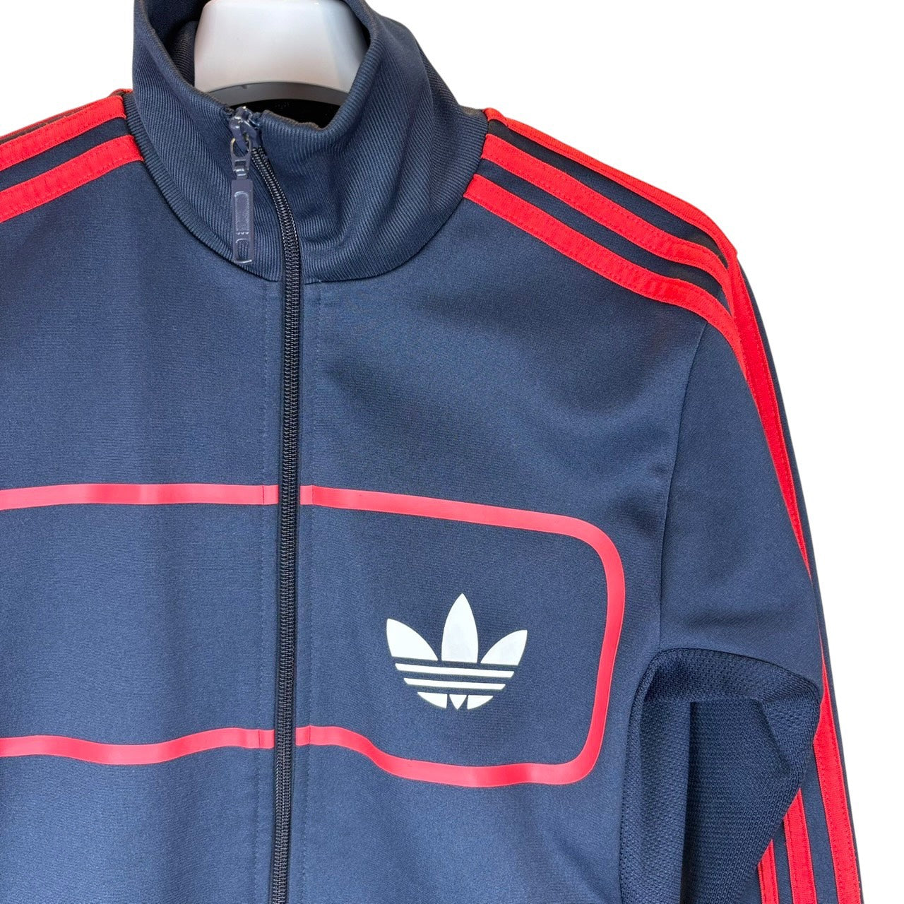 adidas 阿迪达斯 运动夹克 Firebird 海军蓝×红色 XS