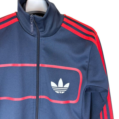 adidas 阿迪达斯 运动夹克 Firebird 海军蓝×红色 XS
