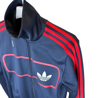 adidas 阿迪达斯 运动夹克 Firebird 海军蓝×红色 XS