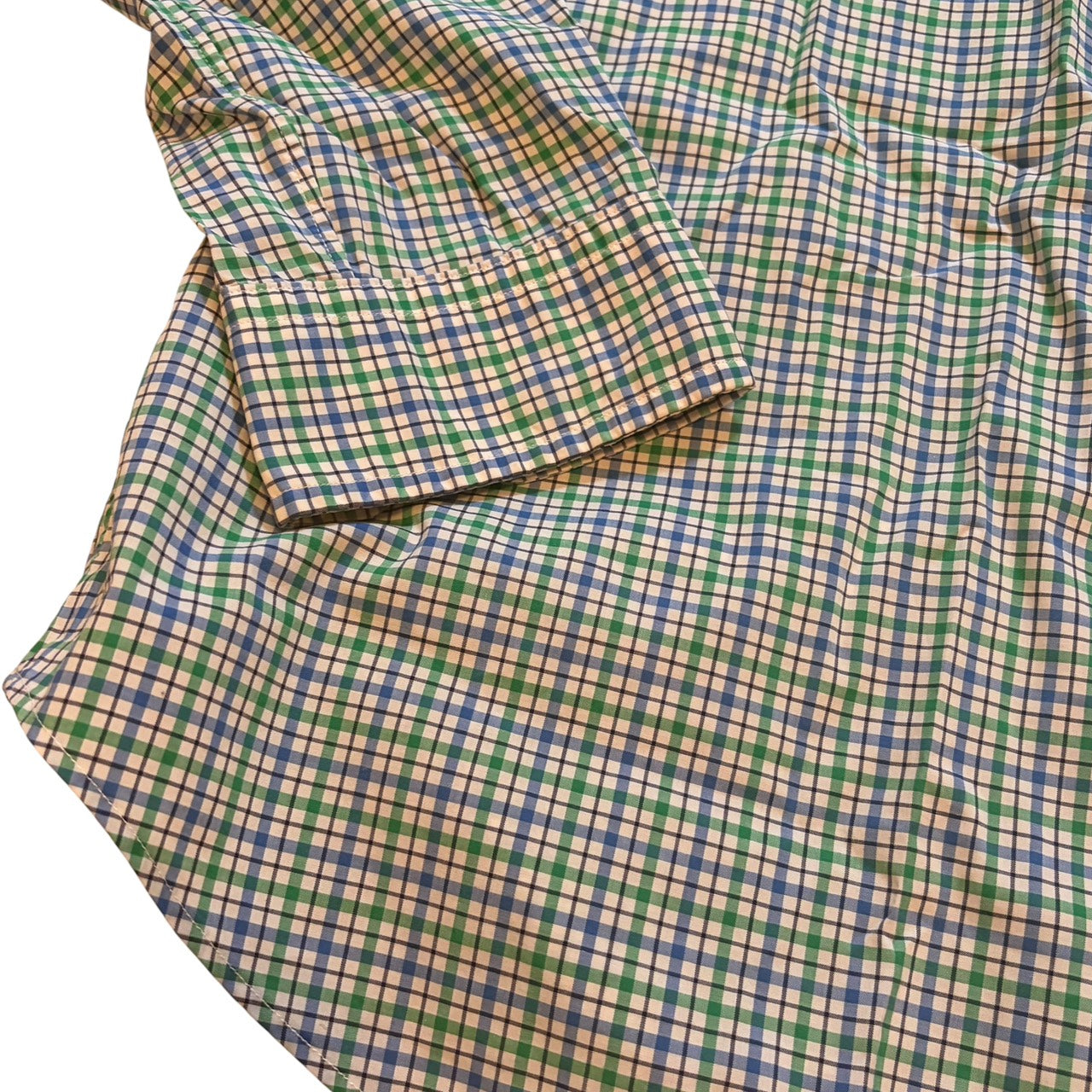Polo Ralph Lauren 長袖シャツ チェック柄 ボタンダウン グリーン×ブルー S