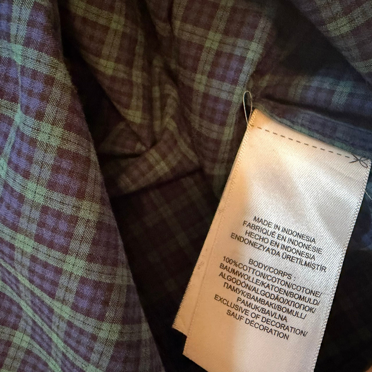 Polo Ralph Lauren 長袖シャツ チェック柄 ボタンダウン ダークグリーン×ネイビー XL