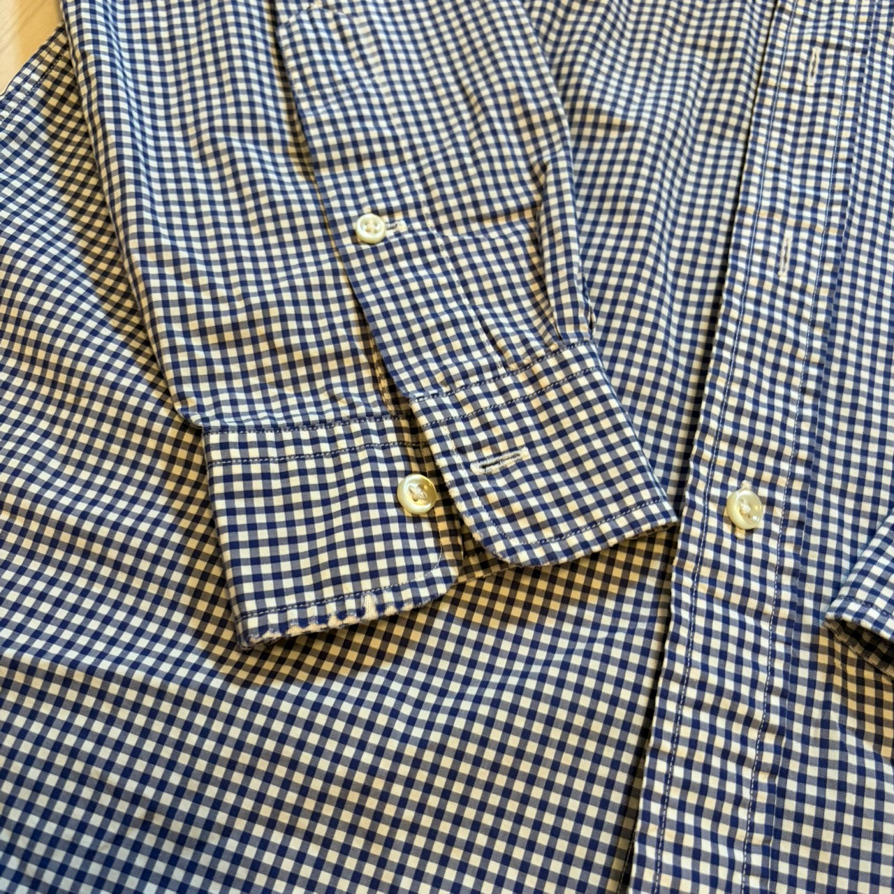 POLO RALPH LAUREN 格纹长袖衬衫 海军蓝 S码