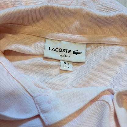 LACOSTE ポロシャツ US ピンク L