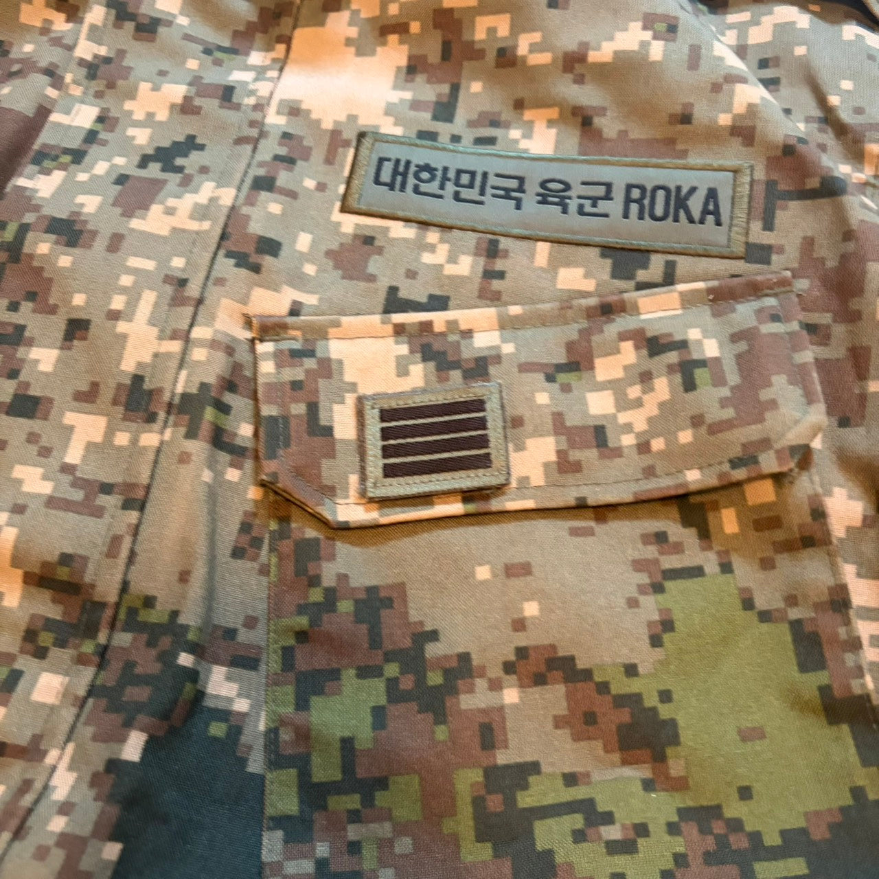 ROKA 韓国陸軍 デジタル迷彩 ミリタリージャケット サイズ : XL(LL)