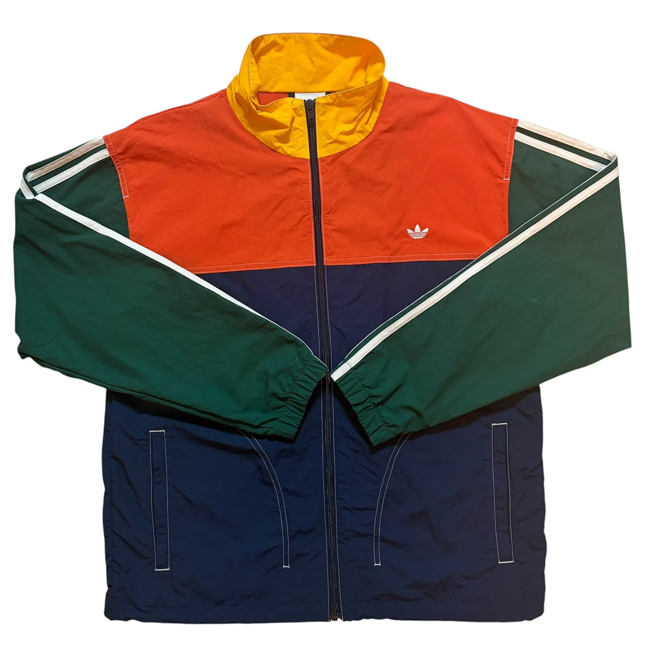 adidas アディダス ナイロンジャケット マルチカラー L