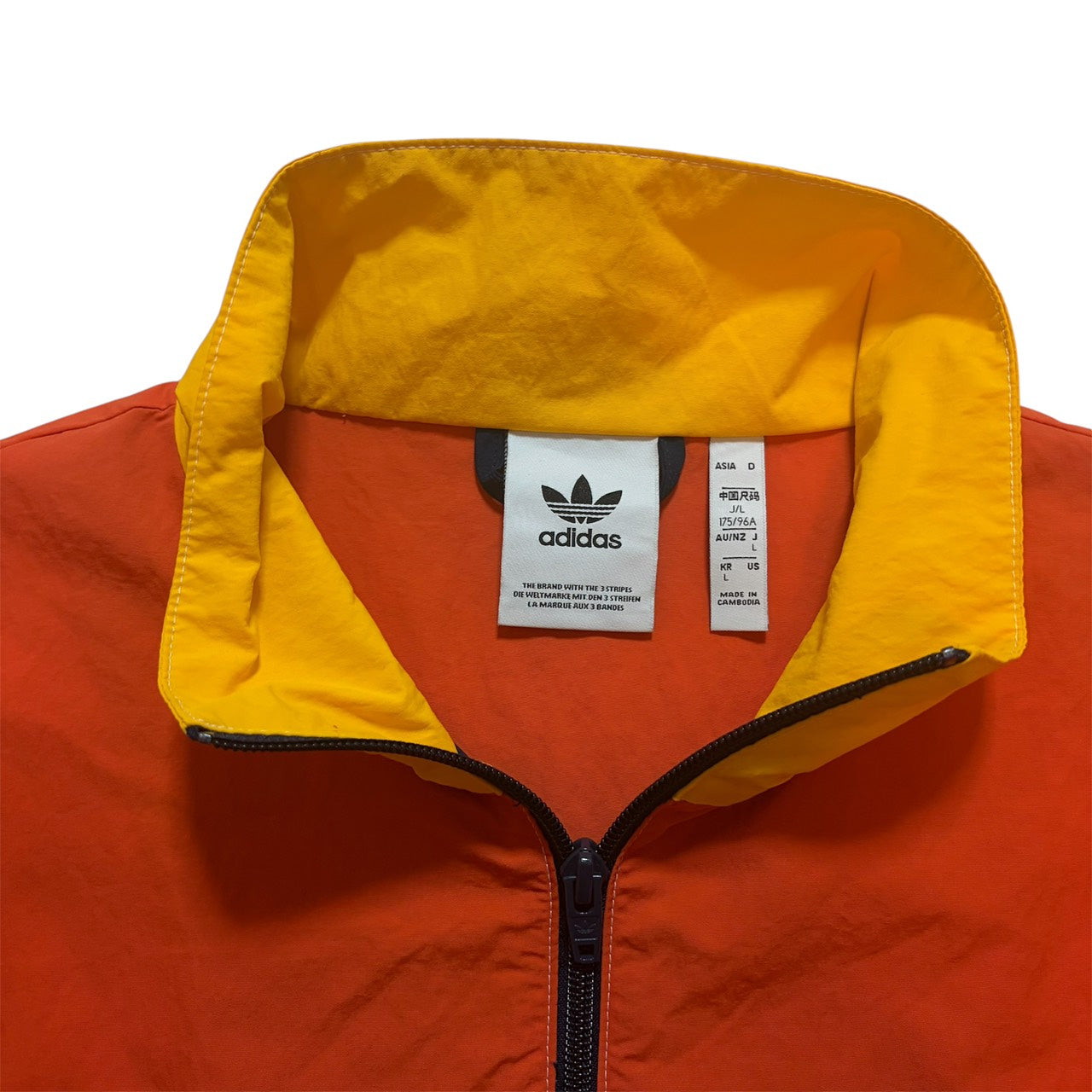 adidas アディダス ナイロンジャケット マルチカラー L