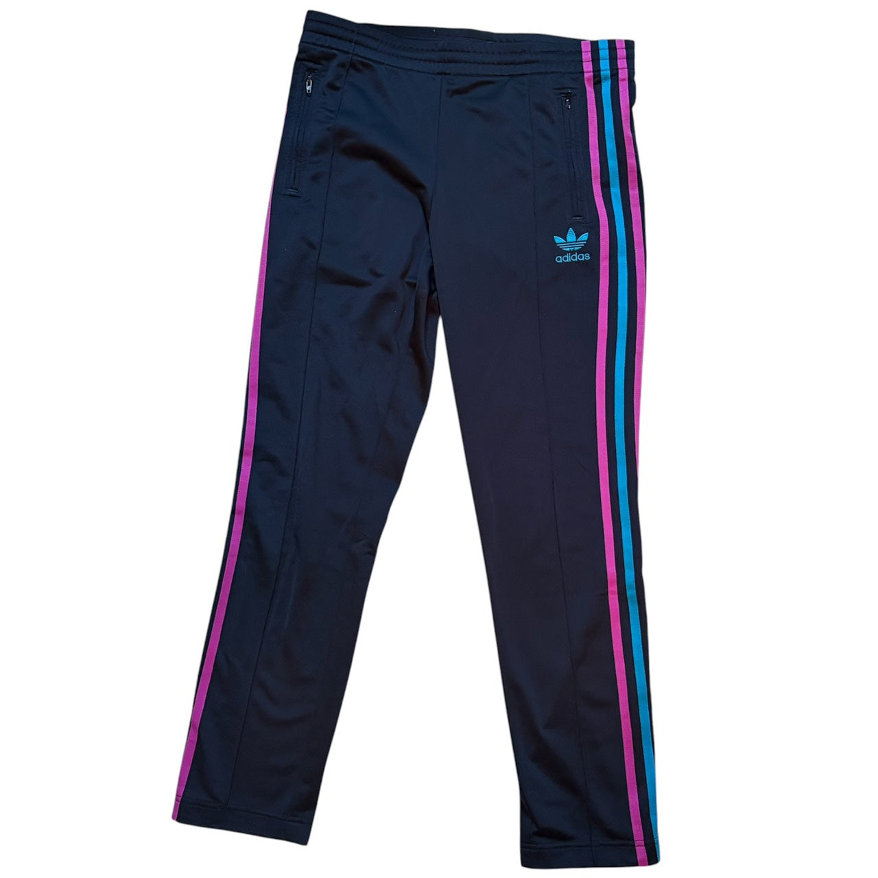 adidas アディダス ファイヤーバード トラックパンツ ジャージ ピンク×ブルー S