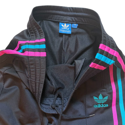 adidas アディダス ファイヤーバード トラックパンツ ジャージ ピンク×ブルー S