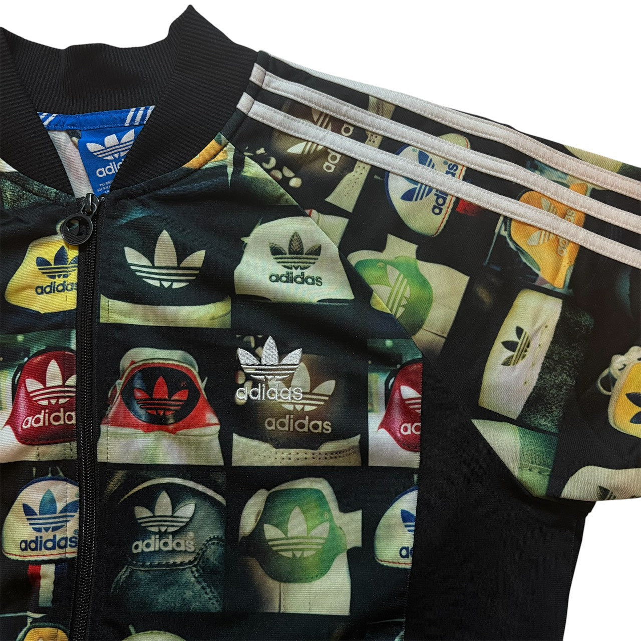 adidas アディダス トラックジャケット 総柄 トレフォイル  L
