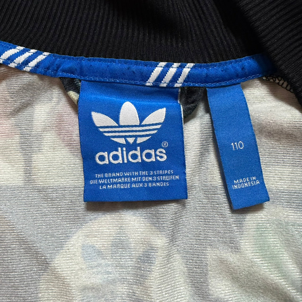 adidas アディダス トラックジャケット 総柄 トレフォイル  L