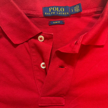 POLO RALPH LAUREN ポロ ラルフローレン ポロシャツ レッド 半袖 XL