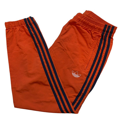 adidas アディダス トレフォイルロゴ ジョガーパンツ オレンジ ネイビー XS