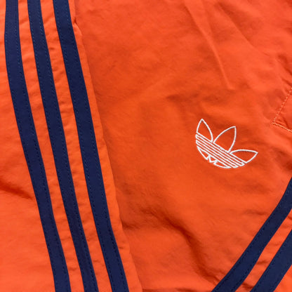 adidas アディダス トレフォイルロゴ ジョガーパンツ オレンジ ネイビー XS