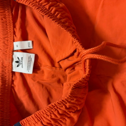 adidas アディダス トレフォイルロゴ ジョガーパンツ オレンジ ネイビー XS
