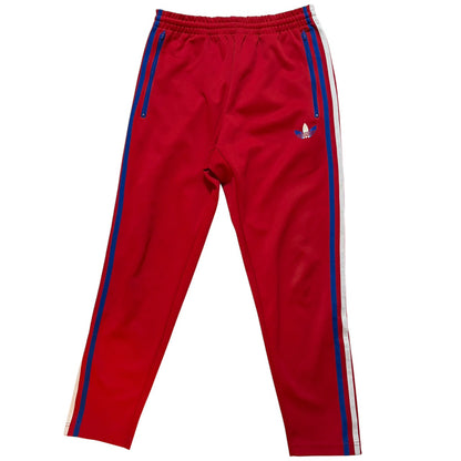 adidas アディダス トラックパンツ ジャージ ファイヤーバード レッドxブルー M