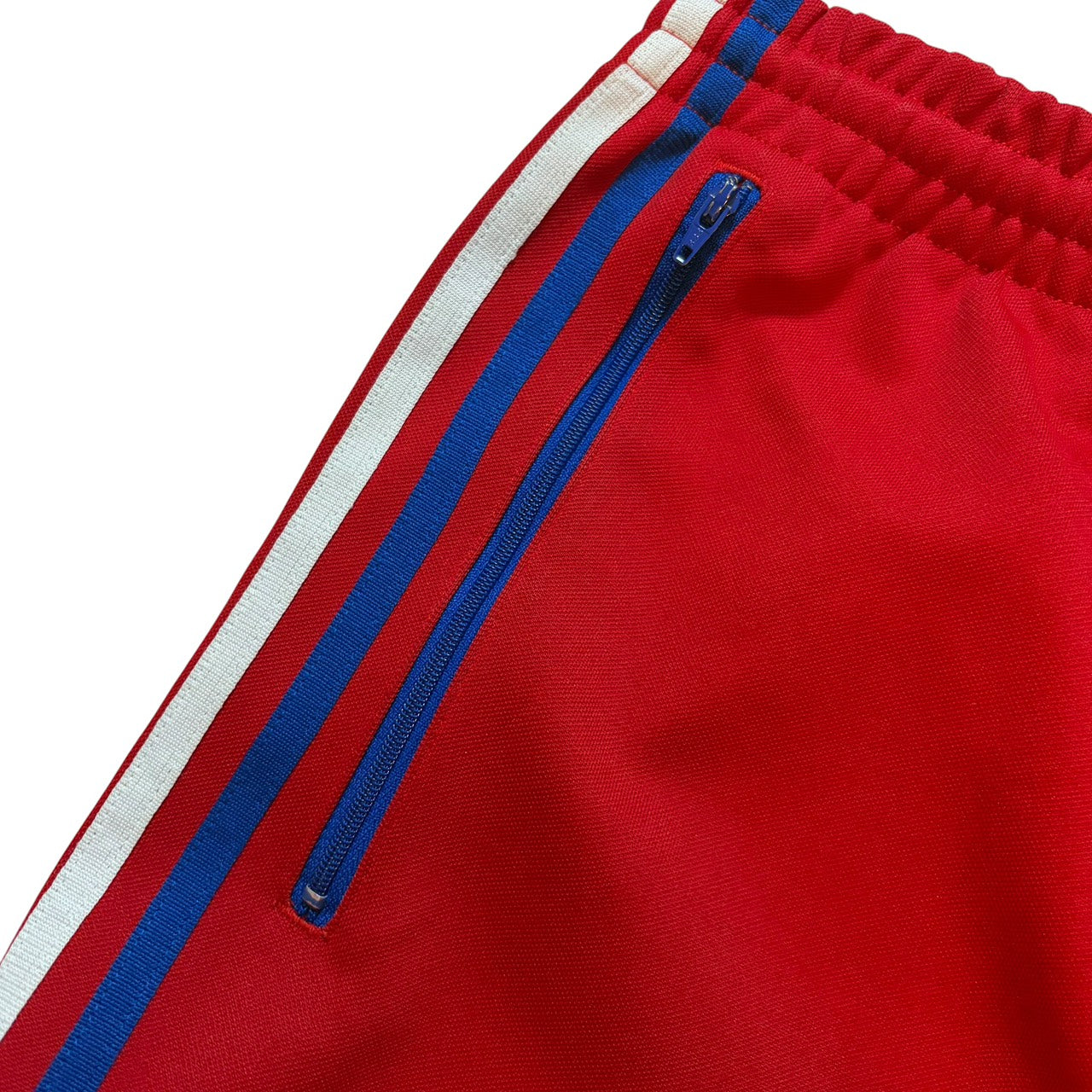 adidas アディダス トラックパンツ ジャージ ファイヤーバード レッドxブルー M