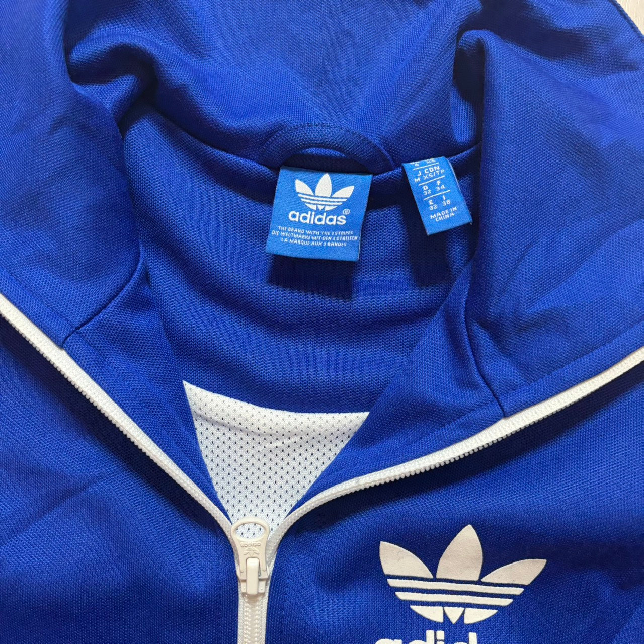 adidas アディダス トラックジャケット ジャージ ブルー S