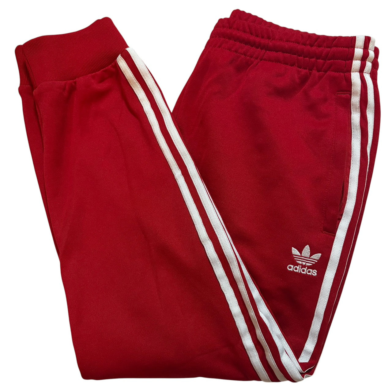 adidas アディダス トラックパンツ ジョガーパンツ レッド 2XL