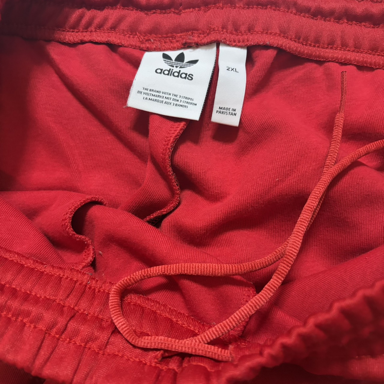 adidas アディダス トラックパンツ ジョガーパンツ レッド 2XL