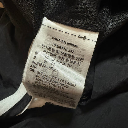 adidas アディダス ナイロントラックパンツ 3ストライプ ブラック XS