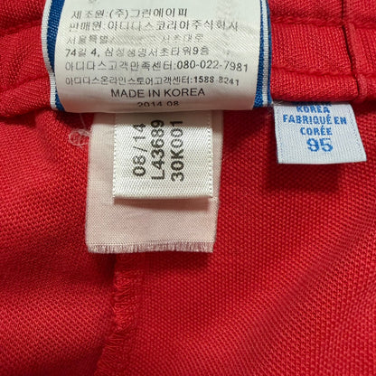 adidas アディダス ヨーロッパシリーズ トラックパンツ ジャージ 赤 M