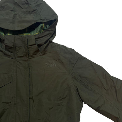 THE NORTH FACE ノースフェイス 中綿ジャケット フード付 カーキ S