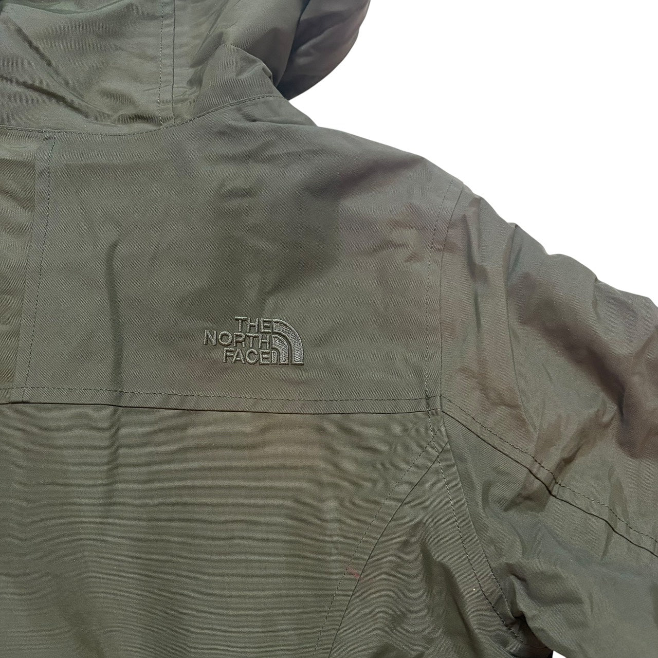 THE NORTH FACE ノースフェイス 中綿ジャケット フード付 カーキ S