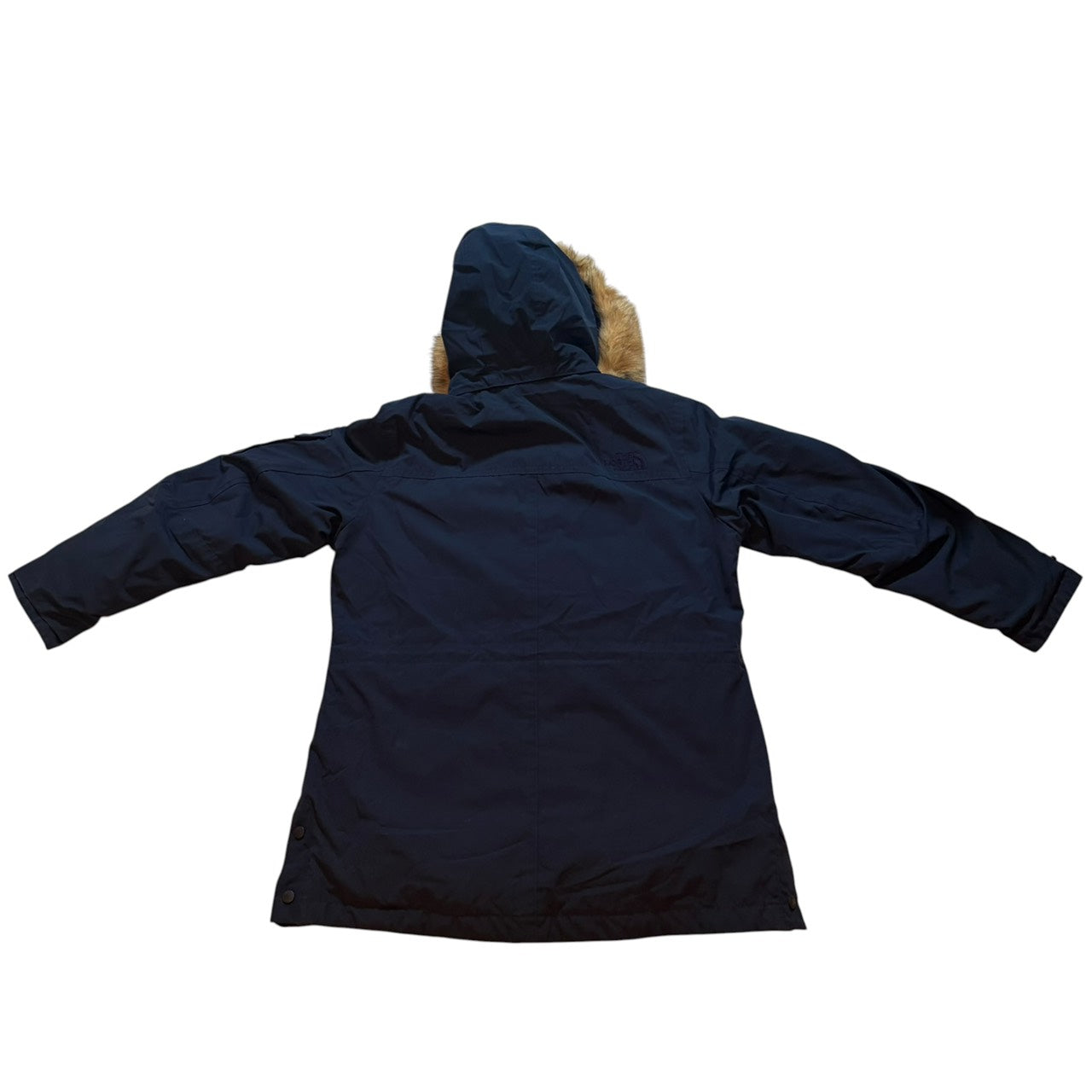 THE NORTH FACE ノースフェイス ダウンジャケット ロング丈 ファー ネイビー L