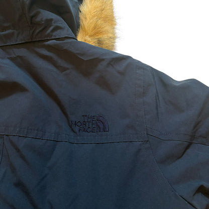 THE NORTH FACE ノースフェイス ダウンジャケット ロング丈 ファー ネイビー L