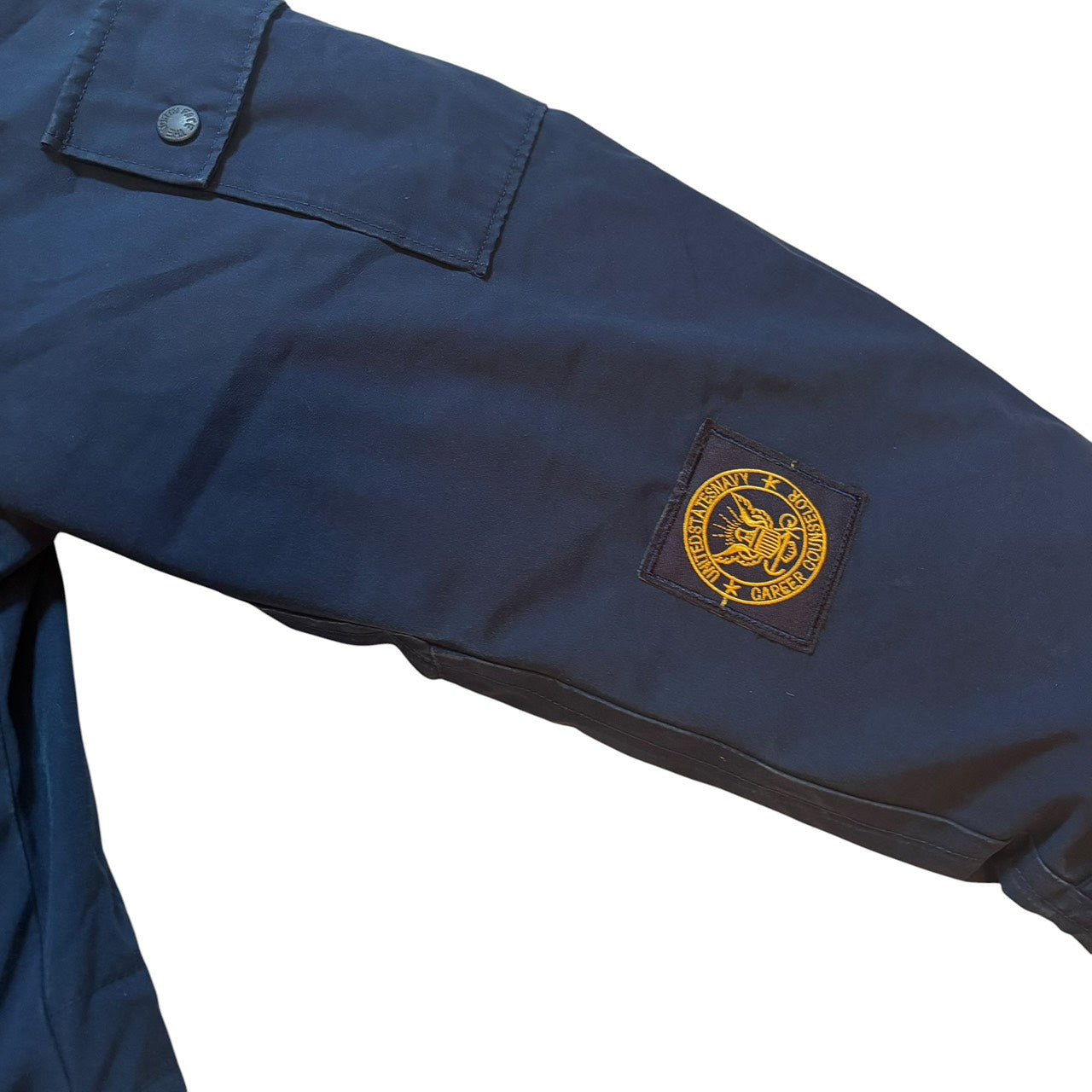 THE NORTH FACE ノースフェイス ダウンジャケット ロング丈 ファー ネイビー L