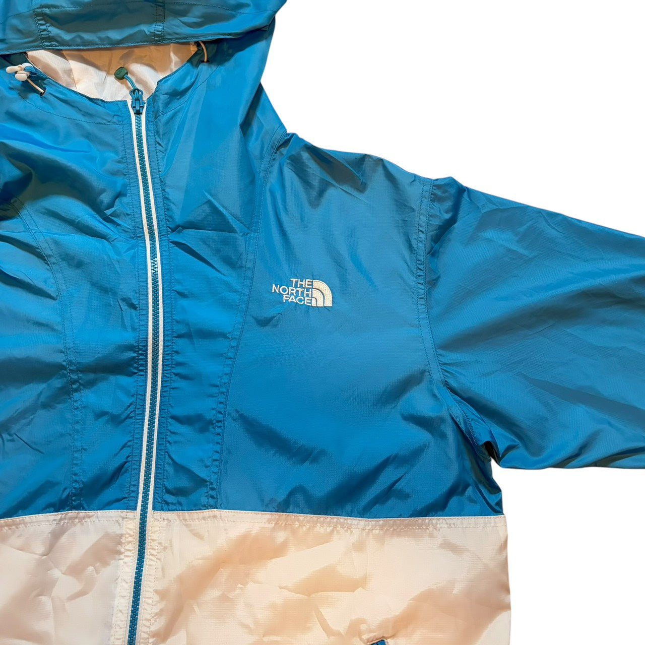 THE NORTH FACE ノースフェイス ナイロンジャケット スカイブルーホワイト XL