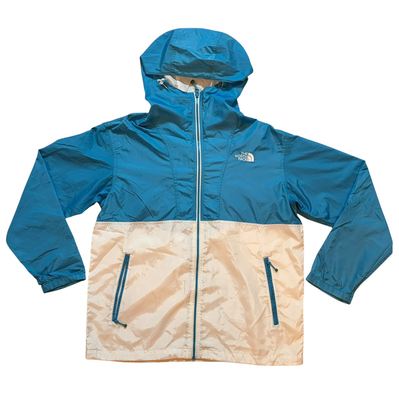 THE NORTH FACE ノースフェイス ナイロンジャケット スカイブルーホワイト XL