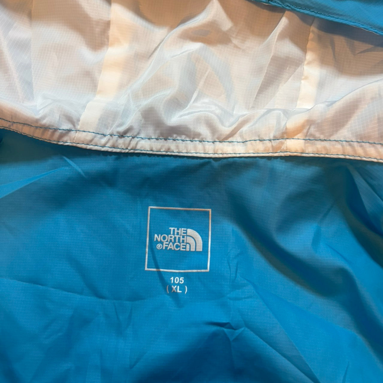 THE NORTH FACE ノースフェイス ナイロンジャケット スカイブルーホワイト XL