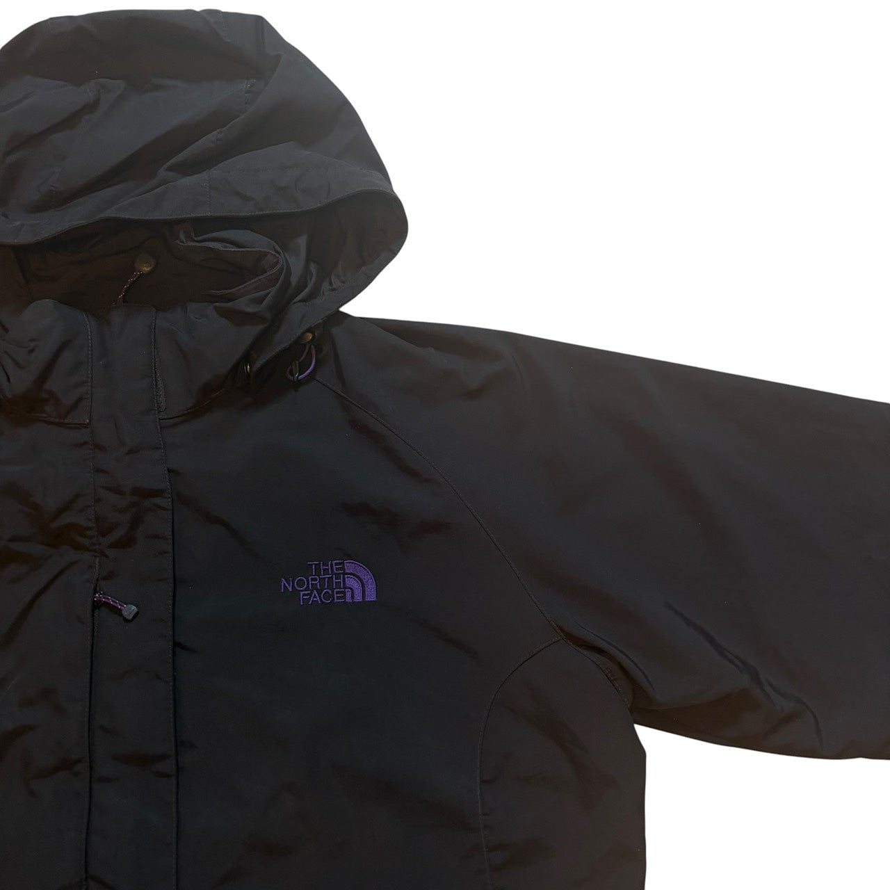 THE NORTH FACE ノースフェイス HYVENT マウンテンパーカー ブラックxパープル L