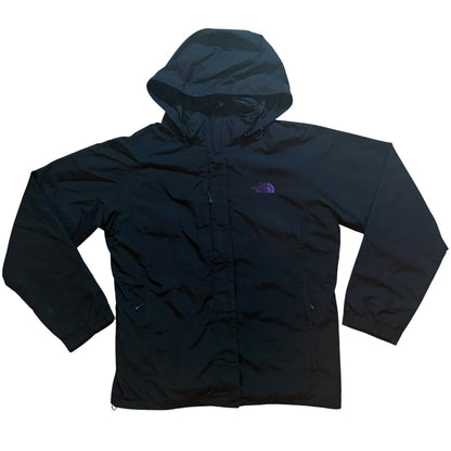 THE NORTH FACE ノースフェイス HYVENT マウンテンパーカー ブラックxパープル L
