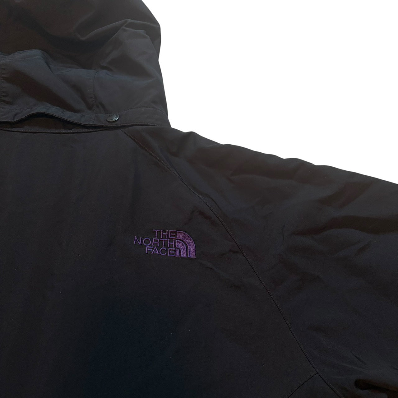 THE NORTH FACE ノースフェイス HYVENT マウンテンパーカー ブラックxパープル L