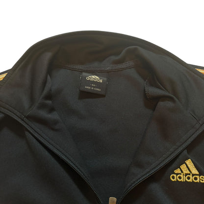 adidas アディダス トラックジャケット ジャージ ブラック×ゴールド S