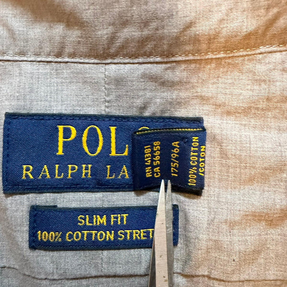 POLO RALPH LAUREN ポロ ラルフローレン 長袖シャツ グレー L相当