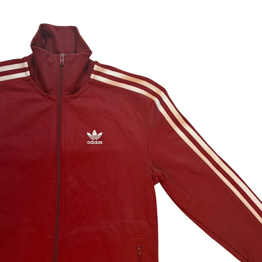 adidas アディダス トラックジャケット ボルドー トレフォイル XS