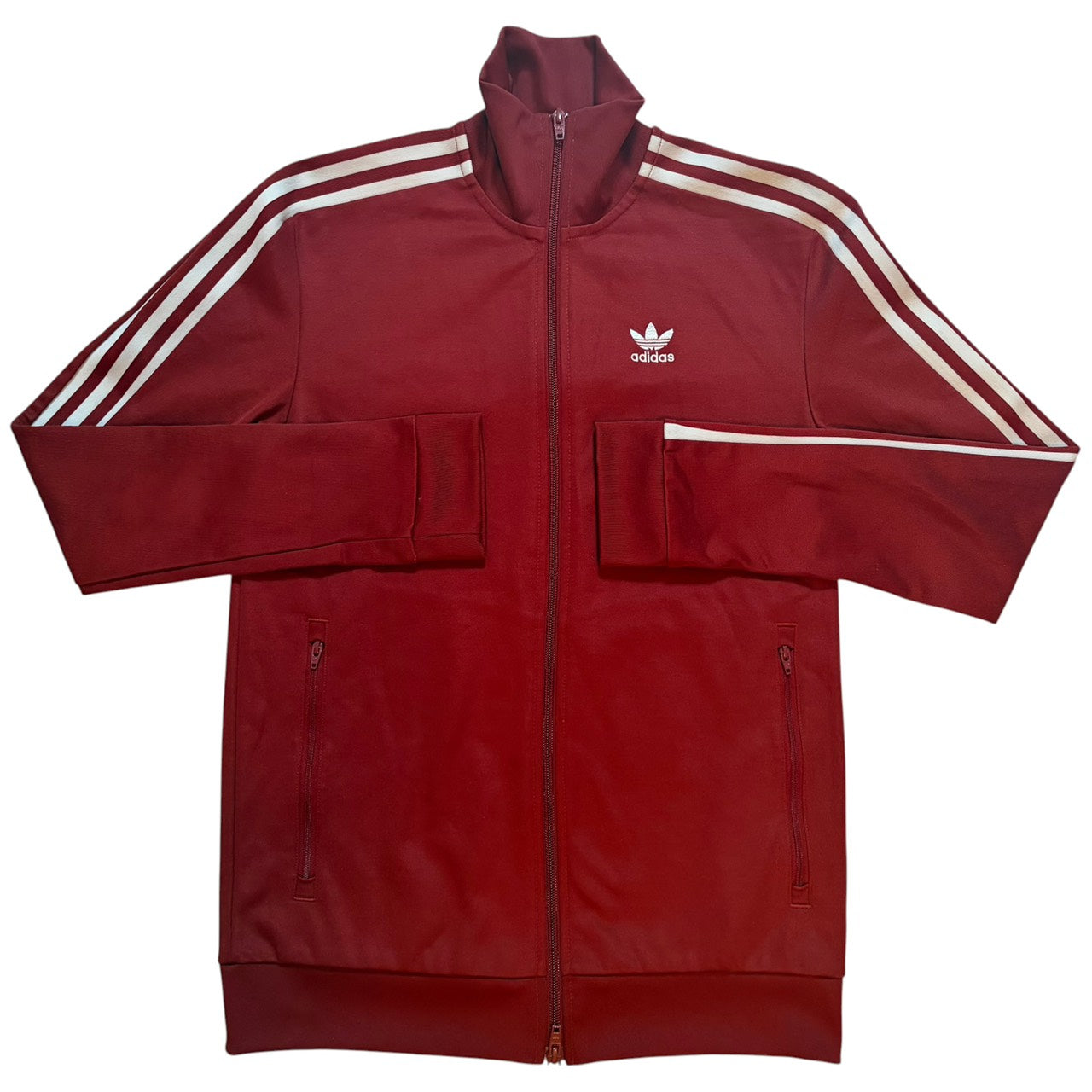 adidas アディダス トラックジャケット ボルドー トレフォイル XS