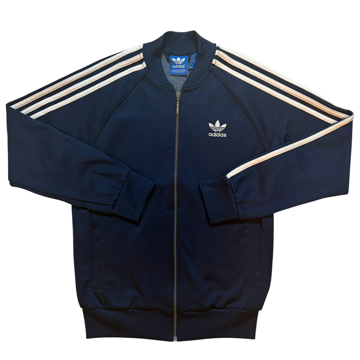 adidas アディダス スーパースターシリーズ トラックジャケット ジャージ ネイビー M