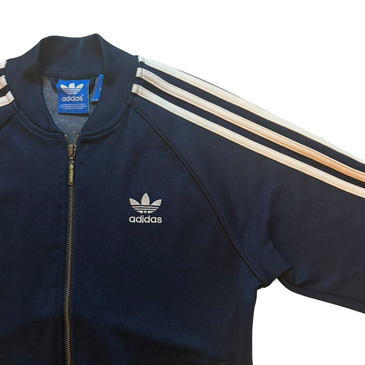 adidas アディダス スーパースターシリーズ トラックジャケット ジャージ ネイビー M