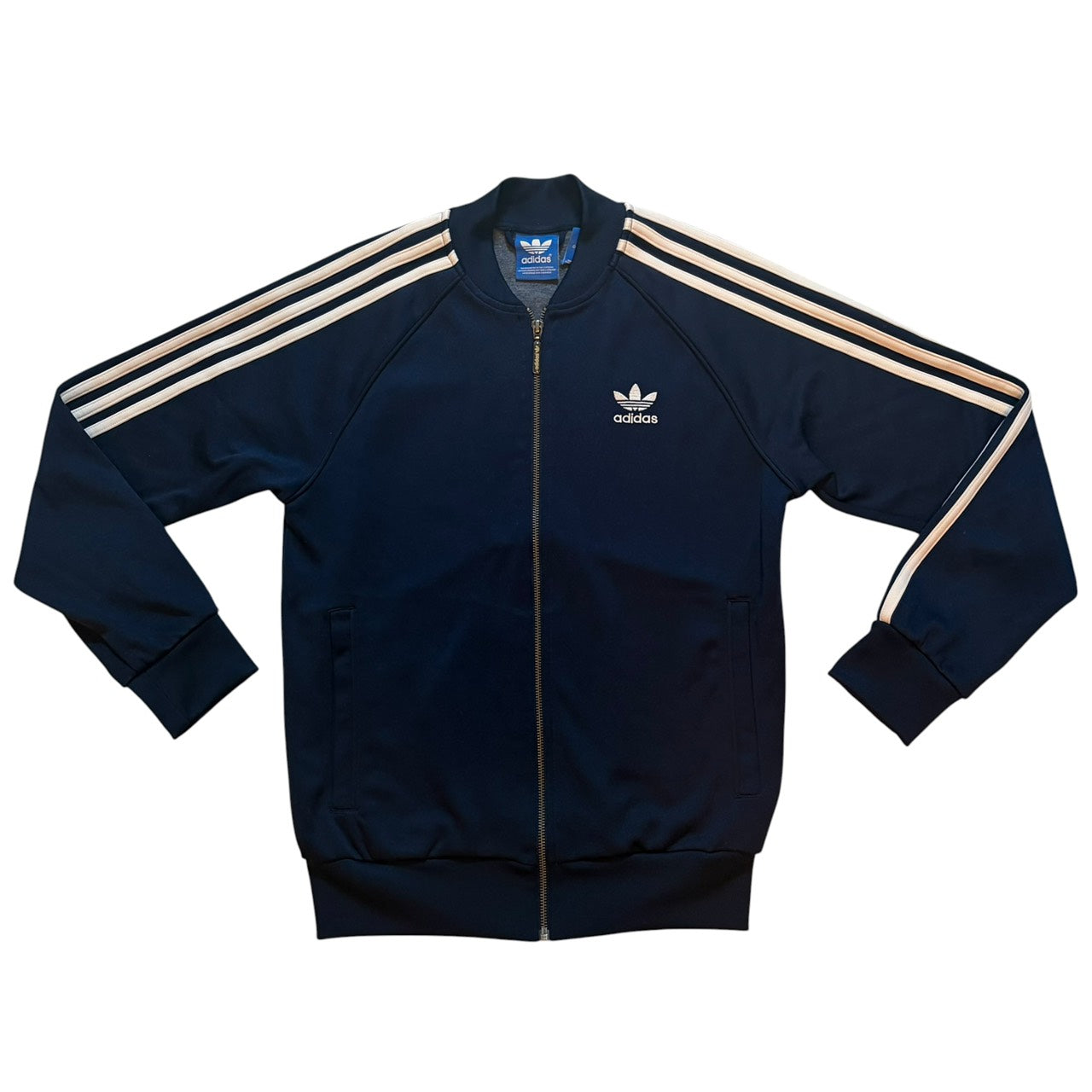 adidas アディダス スーパースターシリーズ トラックジャケット ジャージ ネイビー M