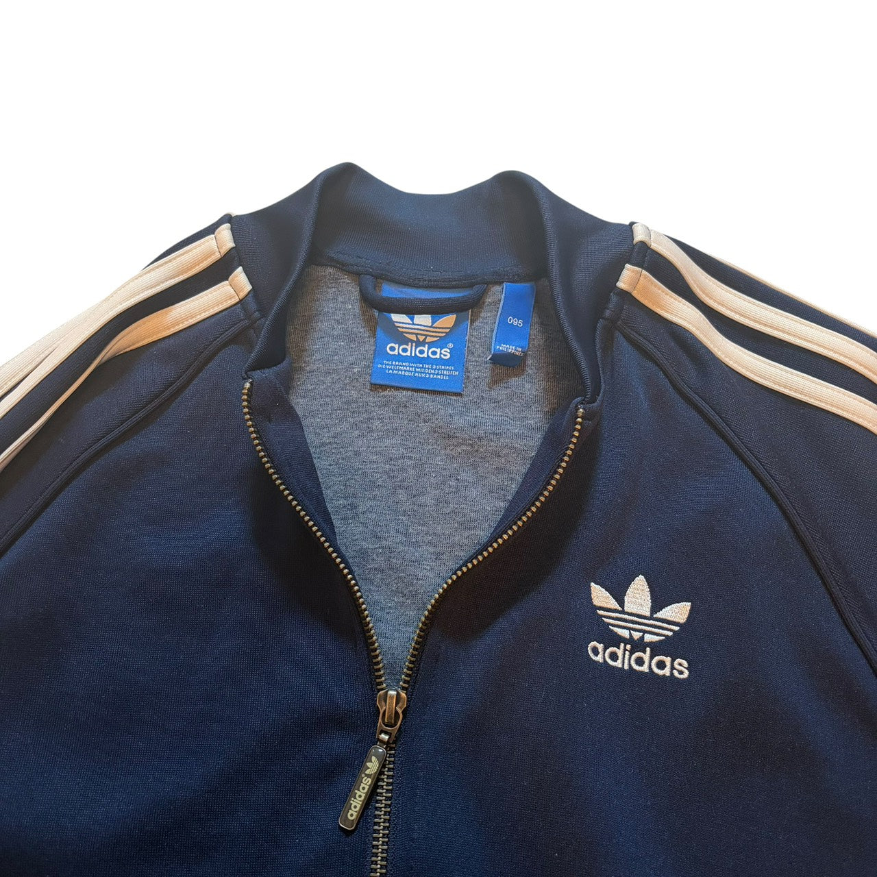 adidas アディダス スーパースターシリーズ トラックジャケット ジャージ ネイビー M