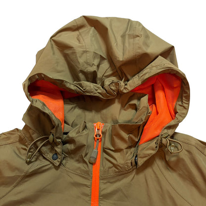 THE NORTH FACE ナイロンジャケット カーキ×オレンジ M
