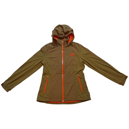 THE NORTH FACE ナイロンジャケット カーキ×オレンジ M