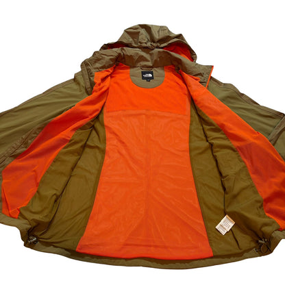 THE NORTH FACE ナイロンジャケット カーキ×オレンジ M